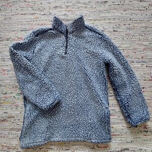 Fuzzy Half-zip Sweater